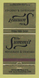 Matchbook Cover - Summit Restaurant Racine WI 30 Strike