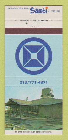 Matchbook Cover - Sambi Japanese Restaurant Downey CA 30 Strike