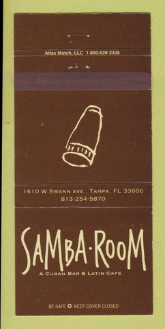 Matchbook Cover - Samba Room Tampa FL 30 Strike