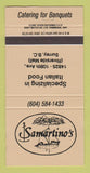 Matchbook Cover - Samartino's Italian Restaurant Surrey BC 30 Strike