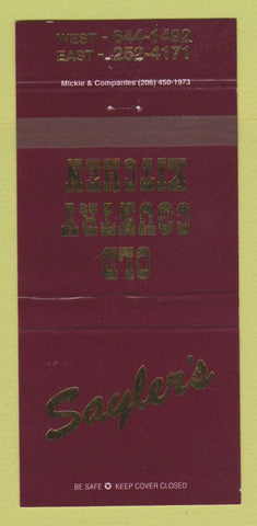 Matchbook Cover - Sayler's Old Country Kitchen 30 Strike