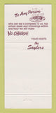 Matchbook Cover - Sayler's Old Country Kitchen 30 Strike