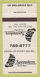 Matchbook Cover - Spinnakers on the Bay Seattle WA 30 Strike