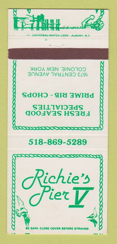 Matchbook Cover - Richie's Pier V Colonie NY 30 Strike