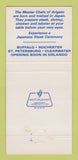 Matchbook Cover - Arigato Japanese Steak House Buffalo Rochester NY 30 Strike