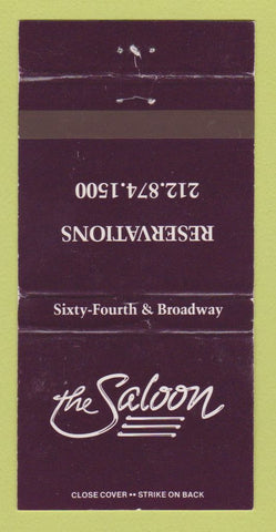 Matchbook Cover - The Saloon New York City WEAR 30 Strike