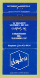 Matchbook Cover - The Saylor's Allentown PA WEAR 30 Strike