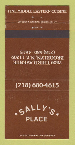 Matchbook Cover - Sally's Place Brooklyn NY 30 Strike