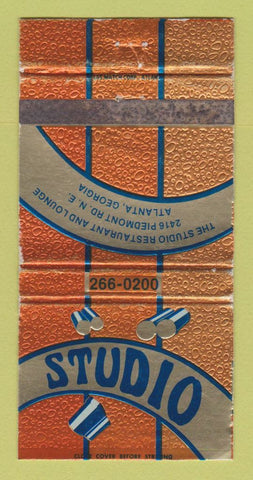 Matchbook Cover - Studio Restaurant Atlanta GA WEAR 30 Strike