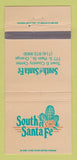 Matchbook Cover - South of Santa Fe Orange CA 30 Strike