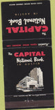 Matchbook Cover - Capital National Bank Austin TX 30 Strike