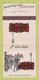 Matchbook Cover - South Park Inn Pittsburgh PA 30 Strike