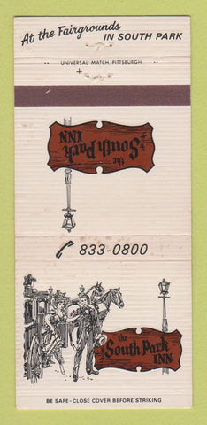 Matchbook Cover - South Park Inn Pittsburgh PA 30 Strike