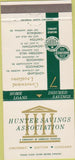 Matchbook Cover - Hunter Savings Assn Banking Dayton OH 30 Strike