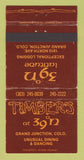 Matchbook Cover - Timbers at 39 Latitude Grand Junction Colorado WEAR 30 Strike