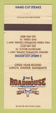 Matchbook Cover - Roadhouse Steak Joint Rehoboth Beach TX Pike Creek 30 Strike