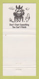 Matchbook Cover - Roadhouse Steak Joint Rehoboth Beach TX Pike Creek 30 Strike