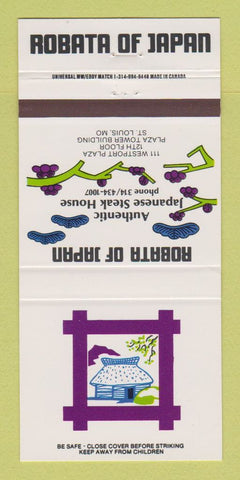 Matchbook Cover - Robata Japanese Steak House St Louis MO 30 Strike