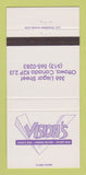 Matchbook Cover - Vision's Dance Bar Restaurant Ottawa ON 30 Strike