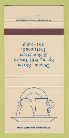 Matchbook Cover - Dolphin Striker Spring Hill Tavern Portsmouth NH 30 Strike