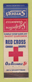 Matchbook Cover - Red Cross Cough Drops Snyder's Drug Stores WEAR