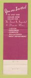 Matchbook Cover - Morrie's 32nd Street Market Los Angeles CA