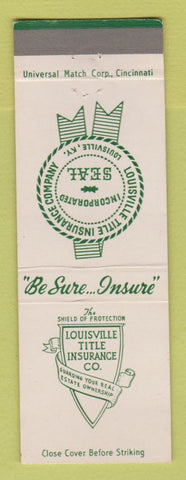 Matchbook Cover - Louisville Title Insurance KY