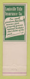 Matchbook Cover - Louisville Title Insurance KY