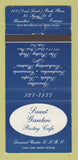Matchbook Cover - Sweet Garden Pastry Cafe Hamilton ON WEAR 30 Strike
