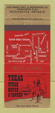 Matchbook Cover - Texas Steak House Tavern Mississauga ON 30 Strike