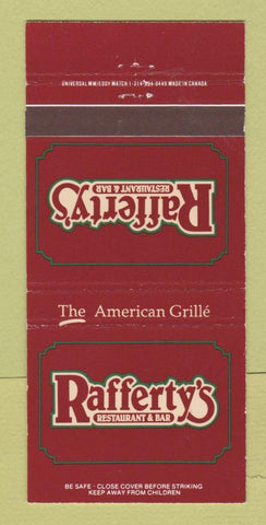 Matchbook Cover - Rafferty's Restaurant 30 Strike