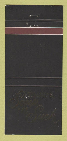 Matchbook Cover - Timko's Soup n Such 30 Strike