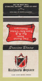 Matchbook Cover - Richview Square Etobicoke ON 30 Strike