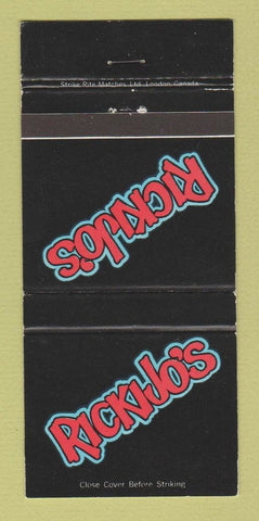 Matchbook Cover - Rickijo's 30 Strike