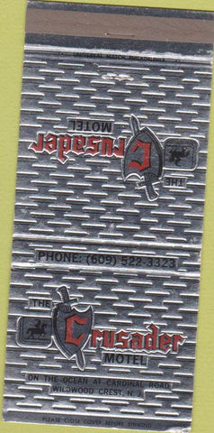 Matchbook Cover - Crusader Motel Wildwood Crest NJ 30 Strike