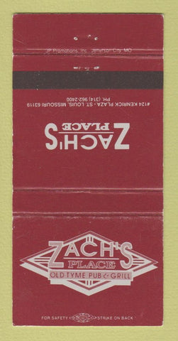 Matchbook Cover - Ach's Place Restaurant St Louis MO 30 Strike
