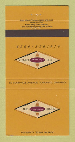 Matchbook Cover - Strand Diner Toronto ON 30 Strike