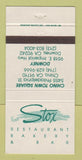Matchbook Cover - Stox Restaurant Bakery Bar Chino Downey CA 30 Strike