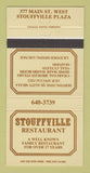 Matchbook Cover - Stouffville Restaurant ON 30 Strike