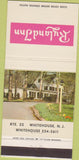 Matchbook Cover - Lyland Inn Motel Whitehouse NJ 30 Strike