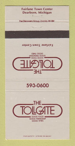 Matchbook Cover - The Tollgate Restaurant Dearborn MI 30 Strike