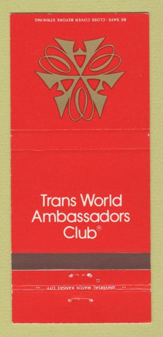 Matchbook Cover - Trans World Ambassadors Club 30 Strike