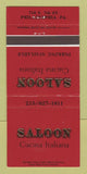 Matchbook Cover - Saloon Cucina Italian Philadelphia PA 30 Strike