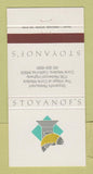 Matchbook Cover - Stoyanof's Restaurant Corte Madera CA 30 Strike