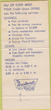 Matchbook Cover - Flint Postal Credit Union MI 30 Strike