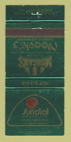 Matchbook Cover - Sundial Beach Tennis Resort Sanibel Island FL WEAR 30 Strike