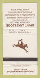 Matchbook Cover - Spirit Lake Lodge Carcross YT 30 Strike