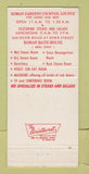 Matchbook Cover - Roman Gardens Restaurant Toledo OH 30 Strike