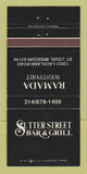 Matchbook Cover - Sutter Street Bar Grill Ramada Inn St Louis MO 30 Strike