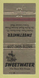 Matchbook Cover - Sweetwater Rib House Boca Raton FL 30 Strike